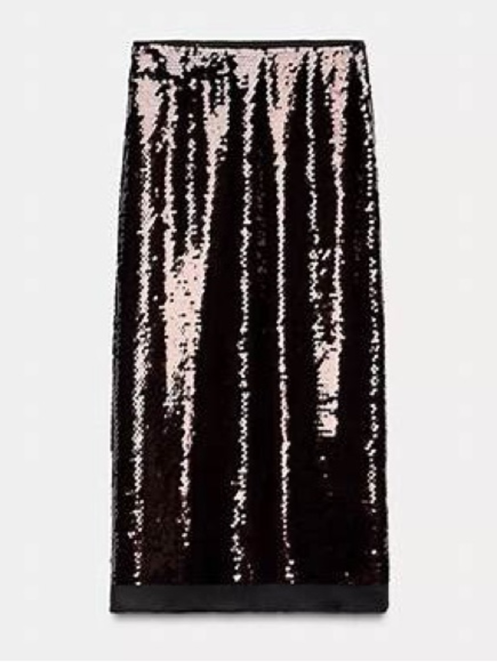 new ZARA FALDA MIDI LENTEJUELAS